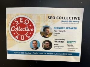SEO meetup Sydney