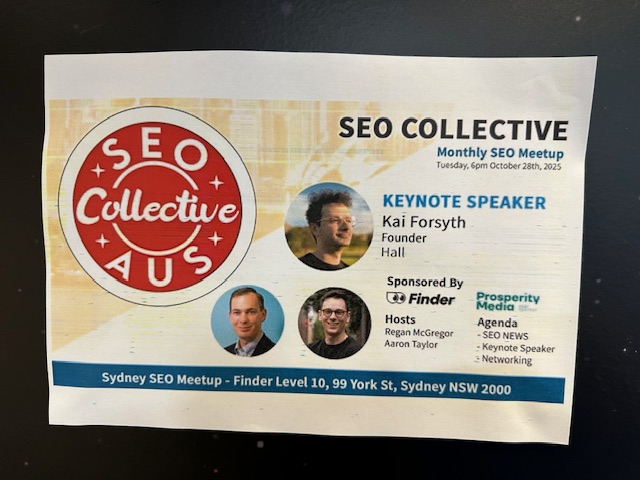 SEO meetup Sydney