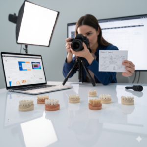 content creation for dental crowns